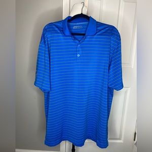 Nike Golf Dry Fit- Blue Stripes- Large